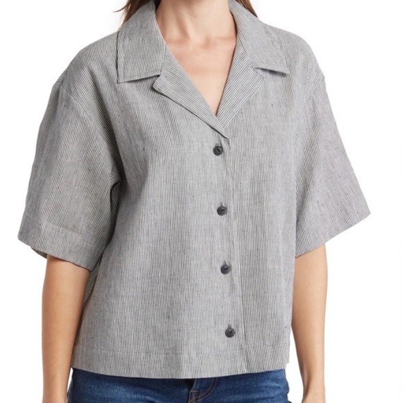 Rag & Bone Reed stripe shirt NWT - Picture 1 of 6